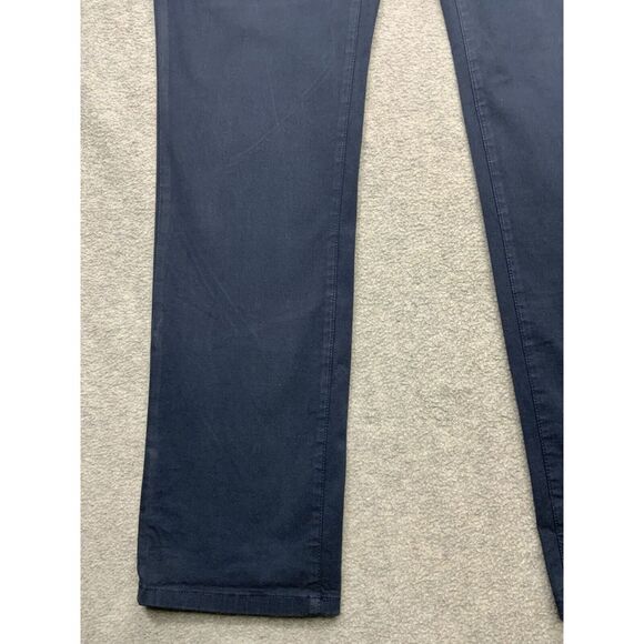 Mack Weldon Tech Chino Pants 32x34 Mens Navy Blue Daily Wear Stretch Casual - Picture 5 of 13